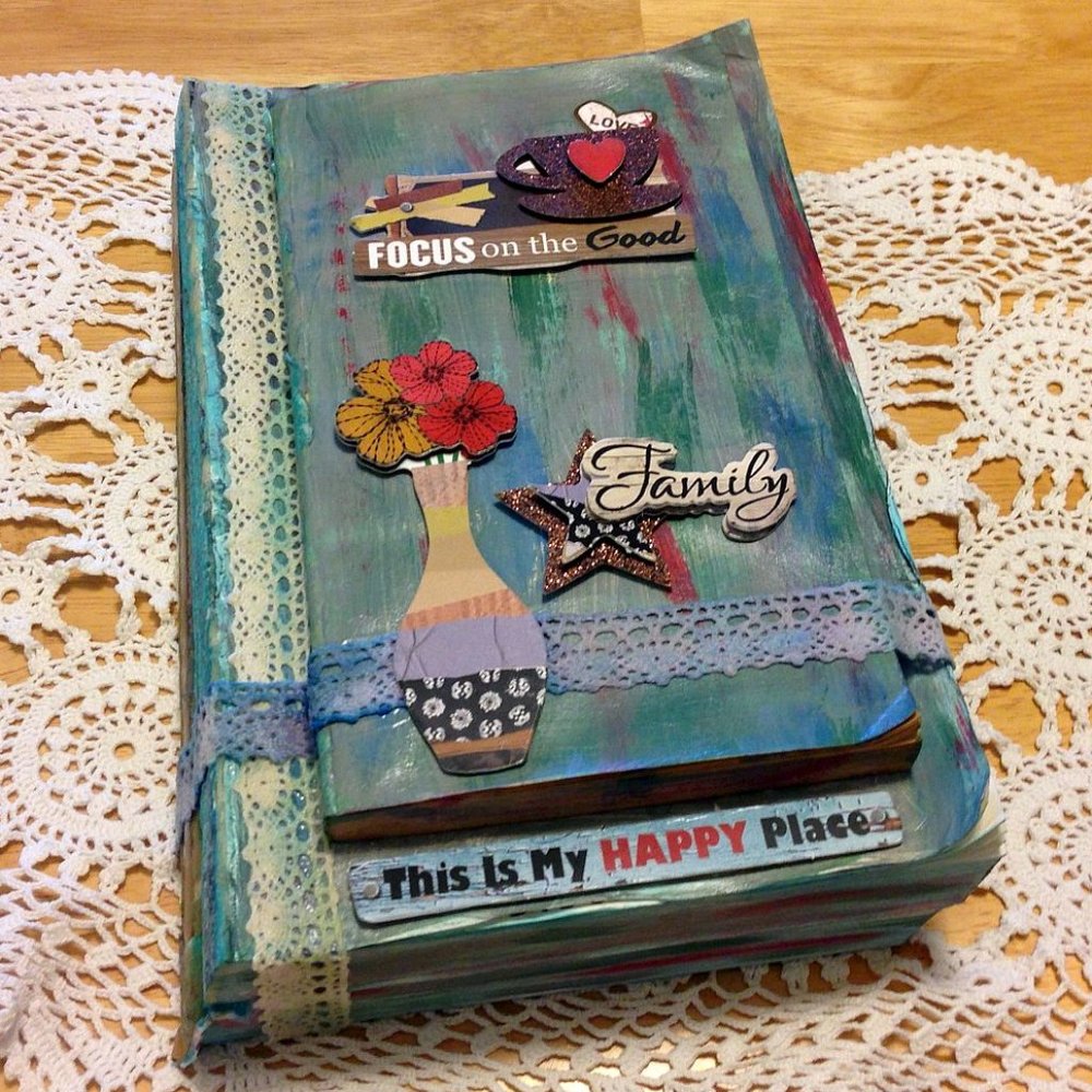 Book Art From Rescued book,  Family Theme, Mystery Ending